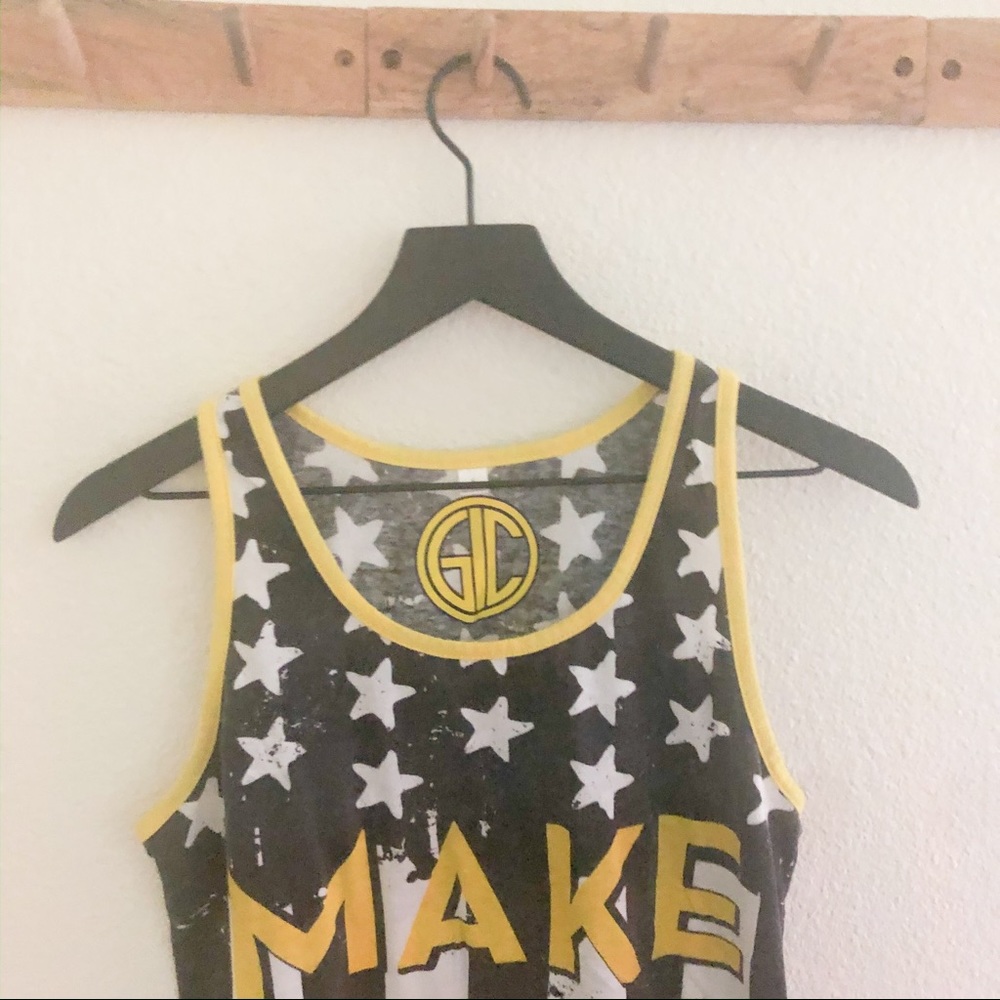 Group 1 Crew Black and Yellow Tank Top - Picture 3 of 5